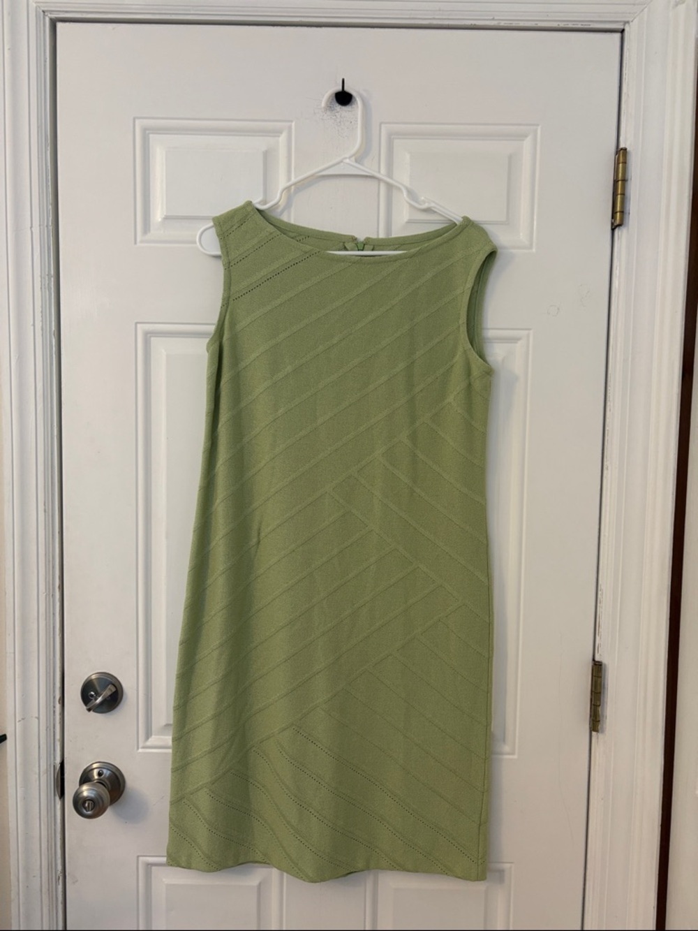 St John Green Sleeveless Dress sz 8